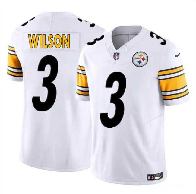 Men & Women & Youth Pittsburgh Steelers #3 Russell Wilson White F.U.S.E. Vapor Untouchable Limited Football Stitched Jersey,We sell and wholesale Men & Women & Youth Pittsburgh Steelers #3 Russell Wilson White F.U.S.E. Vapor Untouchable Limited Football Stitched Jersey on line form chian!